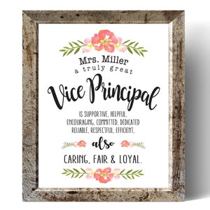 Vice Principal Gift, Vice Principal Christmas, Custom Vice Principal Gift, Vice Principal Appreciation, A truly great Vice Principal
