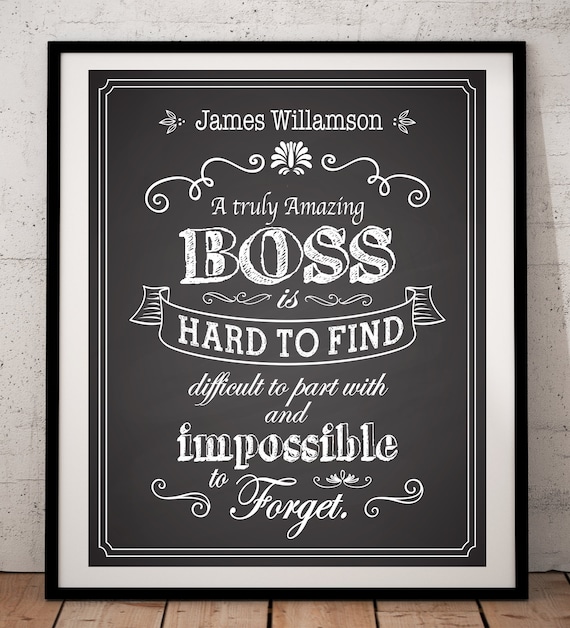 A Great Boss is Hard to Find Printable Boss Gift Boss Gift Etsy