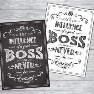 A Truly great boss, Boss's Day Card, Thanks for being the best boss ever, Printable Boss Card, Printable Boss Gift, Gift for Boss, Lady Boss image 1