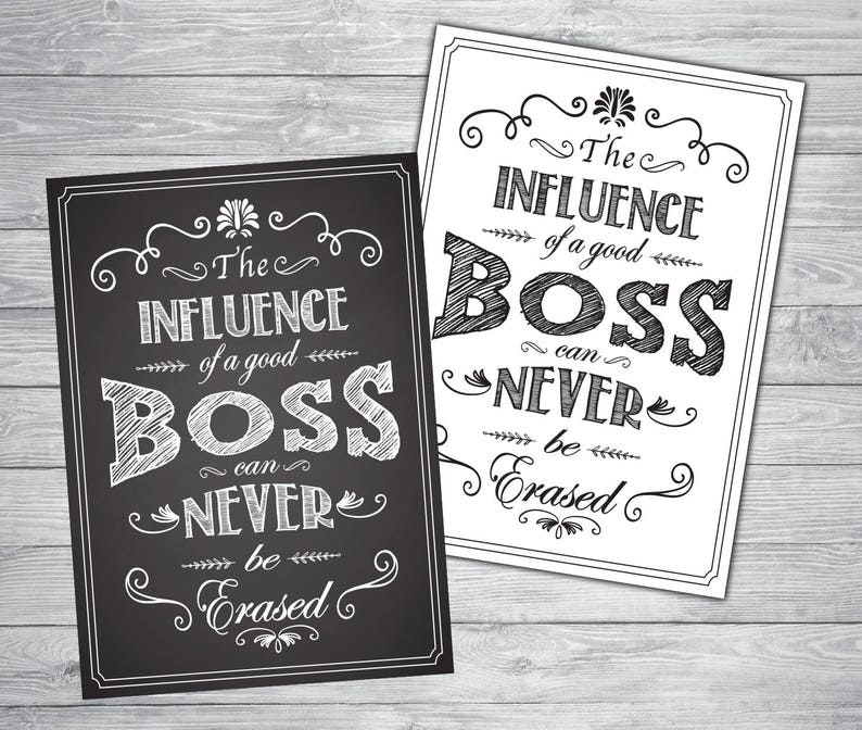 A Truly great boss, Boss's Day Card, Thanks for being the best boss ever, Printable Boss Card, Printable Boss Gift, Gift for Boss, Lady Boss image 1