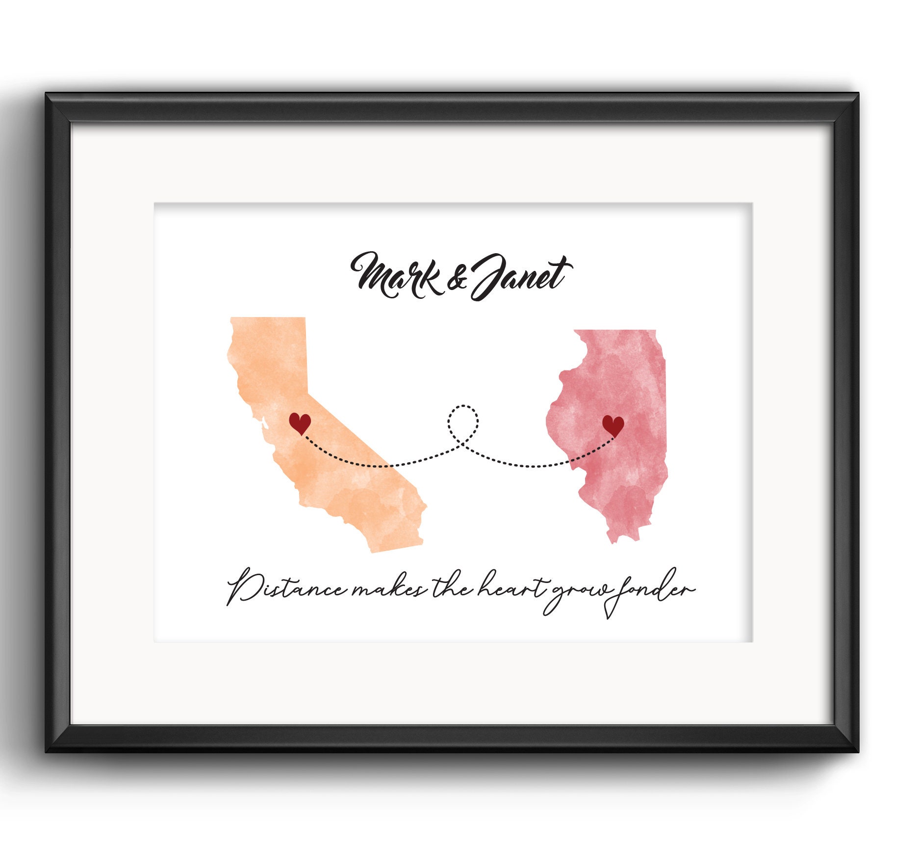 Custom Moving Away Gift, Long Distance Best Friend Relationship