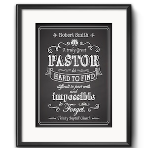 Pastor Gift Pastor Appreciation Wall Decor Minister Gift Personalized Pastor Gift Religious Art Christian Wall Decor Digital Printable