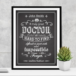Doctor Gift, un vero grande doctor appreciation Gift Doctor Wall Art Doctor Grazie Doctor Retirement Doctor Gift per il suo studio medico