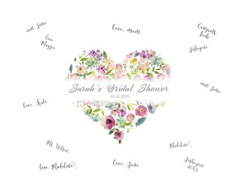 Bridal Shower Guest Book Alternative, Bridal Shower Gifts for Bride