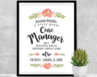 ケースマネージャーへのギフト、ソーシャルワーカーへのギフト、本当に素晴らしいケースワーカーのアートプリント、ケースワーカー/ケースマネージャーへのギフト、ソーシャルワーカーの名言