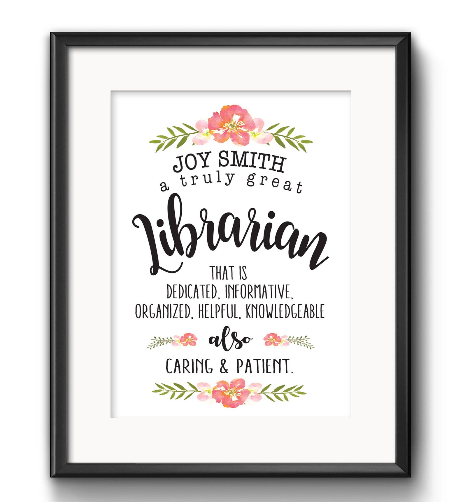 Personalized Librarian Gift Librarian Christmas Gift Gift Etsy