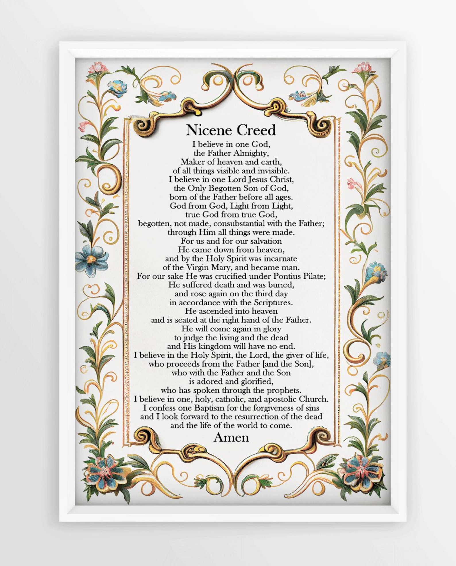 Nicene Creed Art Poster Catholic Prayer digital Download Etsy nicene-creed-art-poster-catholic-prayer-digital-download-etsy