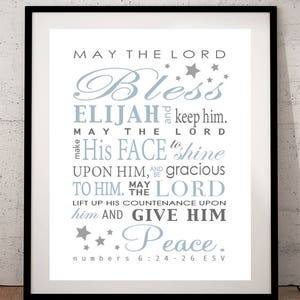 May The Lord Bless You And Keep You Baptism Gift First Holy Etsy
