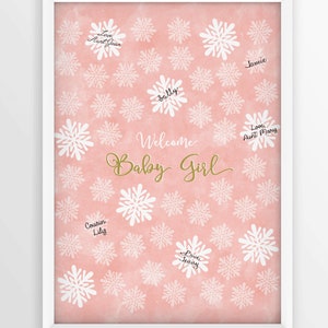 Baby Shower Gästebuch Alternative, benutzerdefinierte Poster personalisierte Druck, Baby Shower Dekoration, Baby Mädchen junge Unterschrift Zeichen, DIGITALDRUCK
