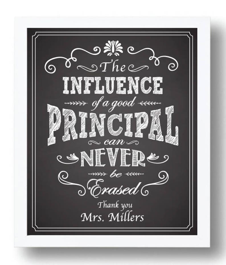 Personalized Principal Appreciation Gift Principal Quote Etsy