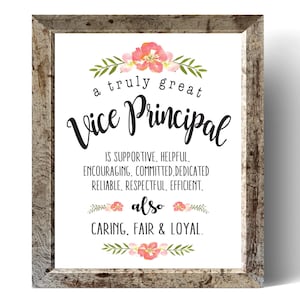 Vice Principal Gift, Vice Principal Christmas, Custom Vice Principal Gift, Vice Principal Appreciation, A truly great Vice Principal
