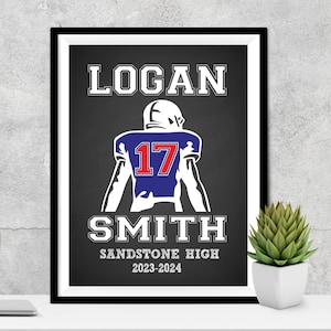 Personalized Senior Football Player Gift, Graduating Senior High School Football, Graduating College Football, Senior Football Gifts