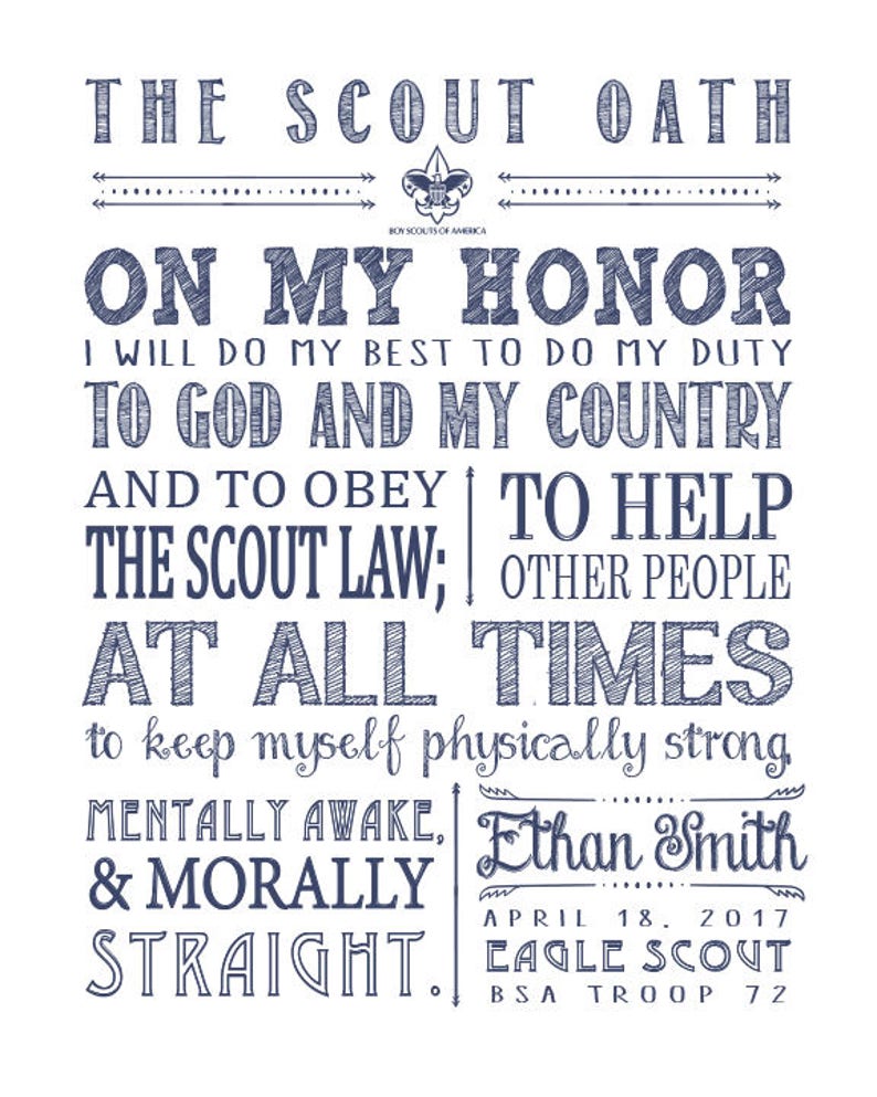 Scout Oath Printable