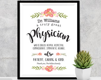 Personalized Physician Gift, Doctor Gift, Doctors Day Appreciation Gifts, Physician Thank you, Medical Doctor Gift, Doctor Graduate Gift
