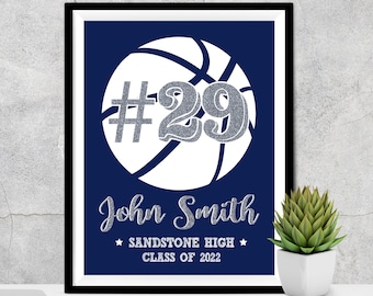 Personalized Senior Basketball Gift, Basketball Gifts for Team, Senior Night Gift, Basketball Graduation Gift, Senior Basketball Player Gift