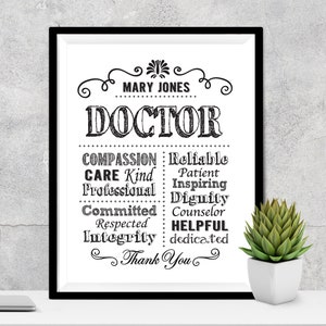 Doctor Gift, A Truly Great Doctor Appreciation Gift Doctor Wall Art Doctor Thank You Doctor Retirement Doctor Gift for Him Doctor office
