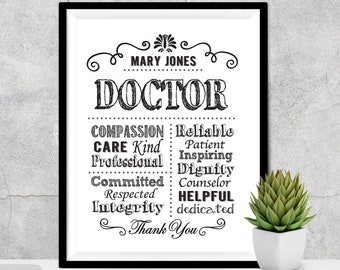Doctor Gift,  A Truly Great Doctor Appreciation Gift Doctor Wall Art Doctor Thank You Doctor Retirement Doctor Gift for Him Doctor office