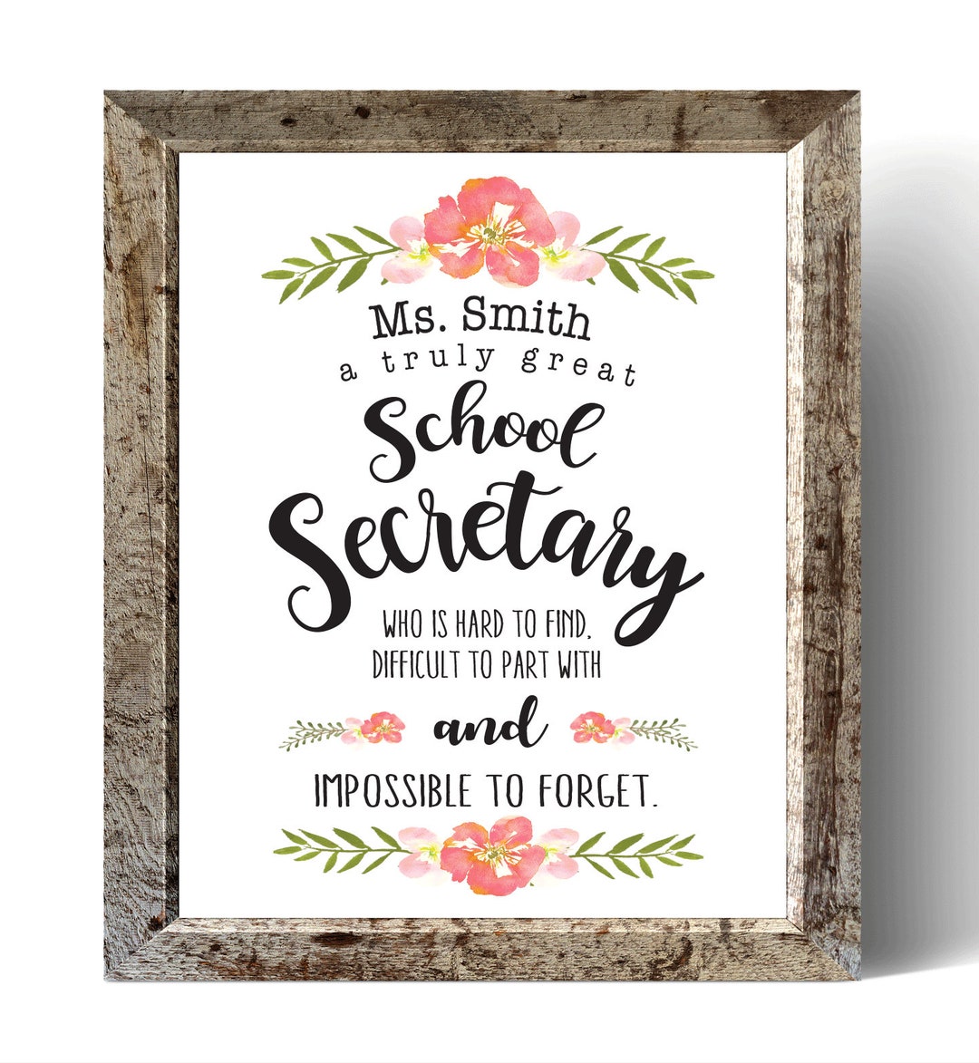 A Truly Great School Secretary is Hard to Find, School Secretary Gift