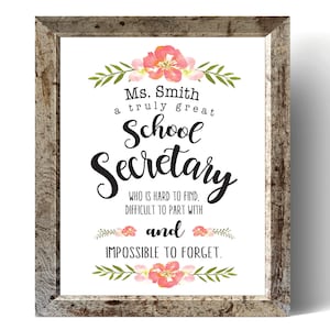 È difficile trovare una segretaria scolastica davvero eccezionale, regalo per segretaria scolastica, apprezzamento per la segretaria, regalo per il personale scolastico, regalo per insegnanti
