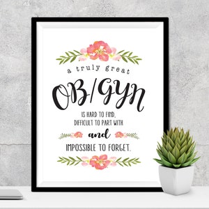 OB/GYN Gift, OB/gYN personalized print, Gift for Doctor, Doctor Sign, Gynecologist Gift  Ask a question, Instant Download