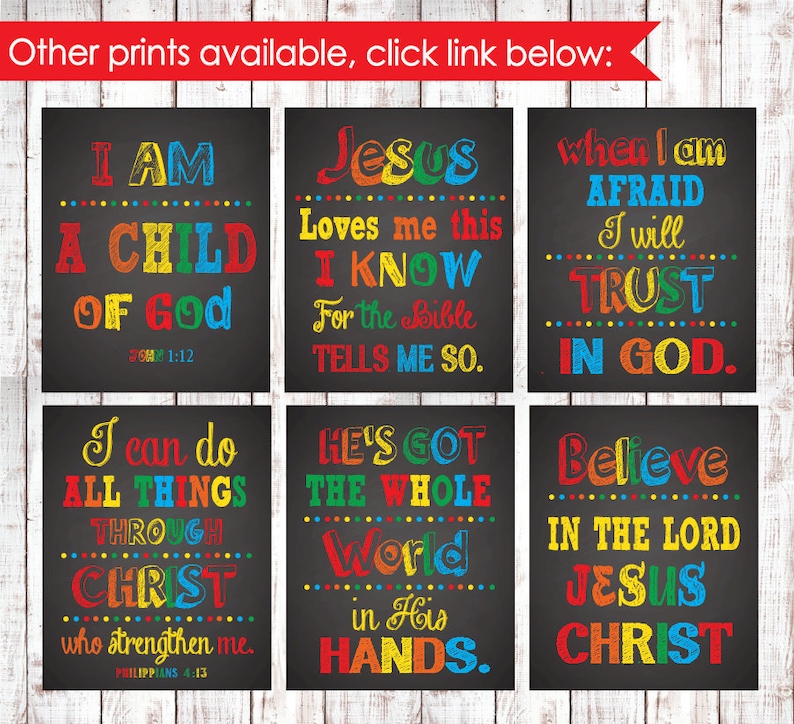 I Am a Child of God. Christian Wall Art. Children's Room | Etsy
