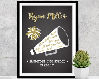 Senior Cheerleader Gifts, Cheerleading Gift, Girl, Graduation Gift for Cheerleading Team, Gift for Seniors, Cheerleader Printable Gifts