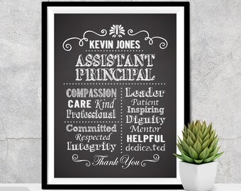 Regalo principale assistente personalizzato, lavagna principale, Natale principale, apprezzamento principale, un assistente principale davvero grande