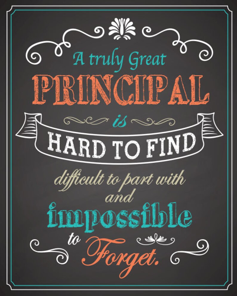 Principal Gift A Truly Great Principal Art Print Gift for Etsy