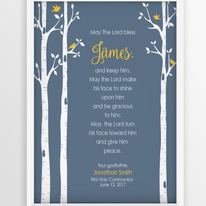First Communion Gift, Personalized Gift for First Holy Communion, Custom Communion Keepsake Print, Digital Print