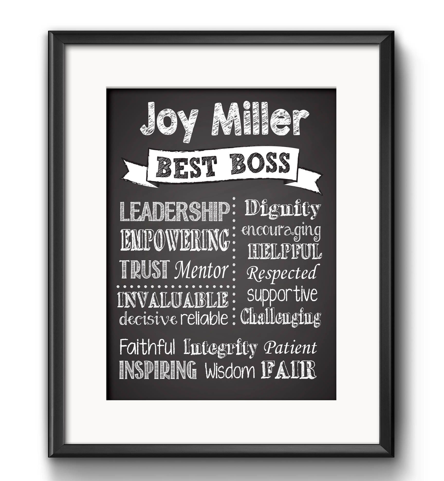 Printable Boss Gift, Boss Gift, Gift for Boss, Boss Printable, Boss ...