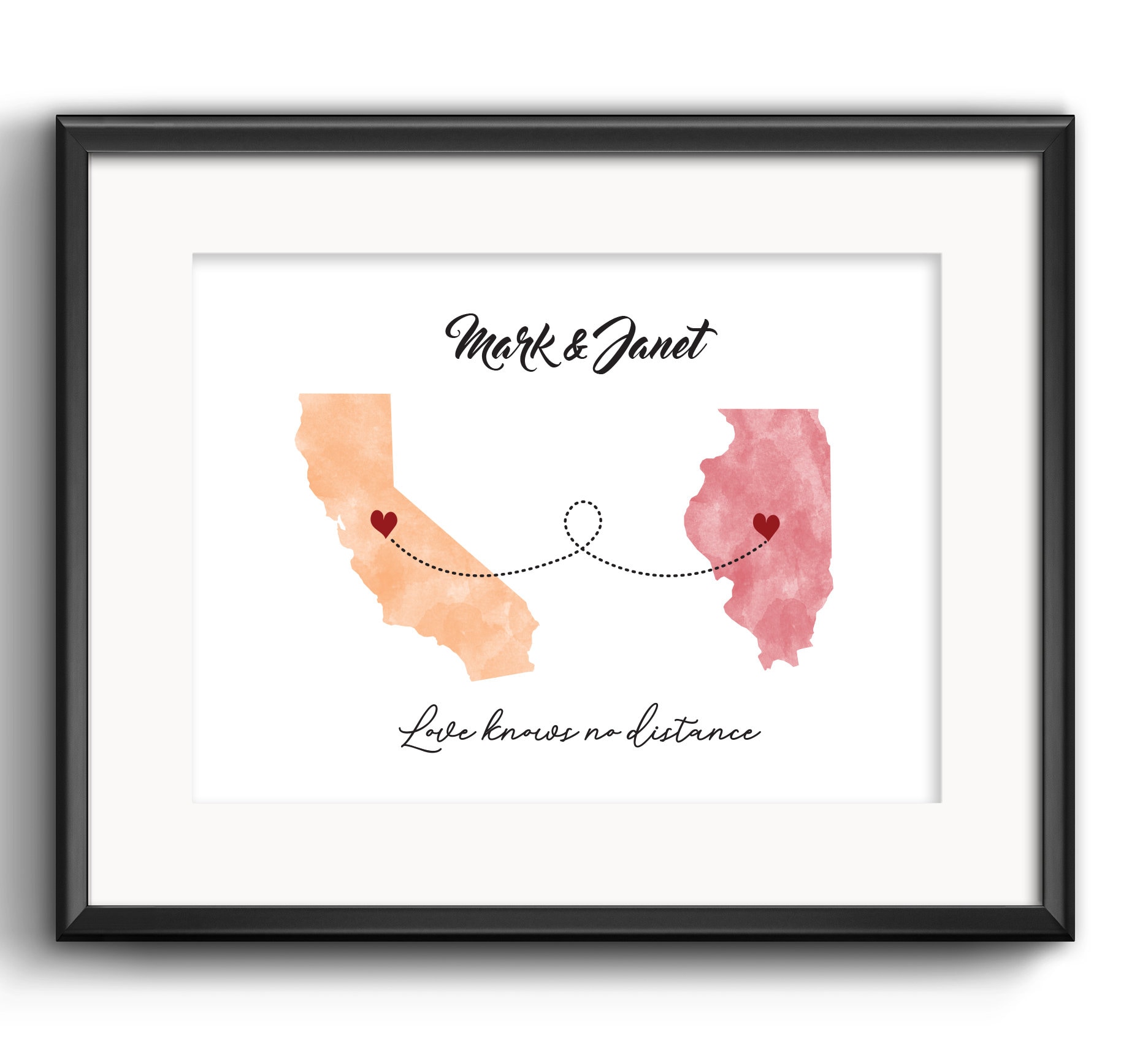 Custom Moving Away Gift, Long Distance Best Friend Relationship