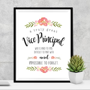 Vice Principal Gift, Vice Principal Christmas, Custom Vice Principal Gift, Vice Principal Appreciation, A truly great Vice Principal