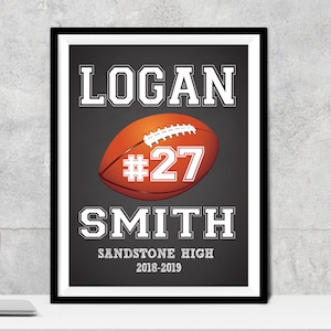 Personalized Senior Football Player Gift, Graduating Senior High School Football, Graduating College Football, Senior Football Gifts