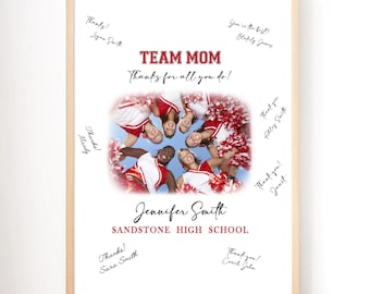 Personalized Team Mom Print, End of Season Gift (Digital Download)