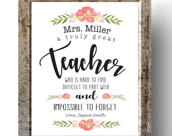 A Truly Great Teacher is Hard to Find, Printable Teacher Gift, Teacher Gift, Teacher Appreciation, Gift for Teacher, End of the Year Teacher