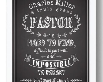 Pastor Gift Pastor Appreciation Wall Decor Minister Gift