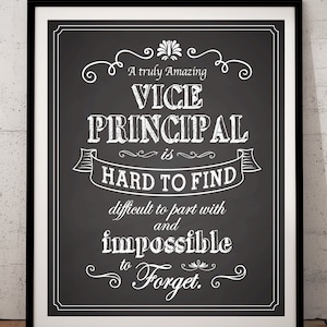 Vice Principal Gift - A Truly Great Vice Principal Art Print - Gift for Vice Principal - Principal Quote - Vice Principal Print - Education