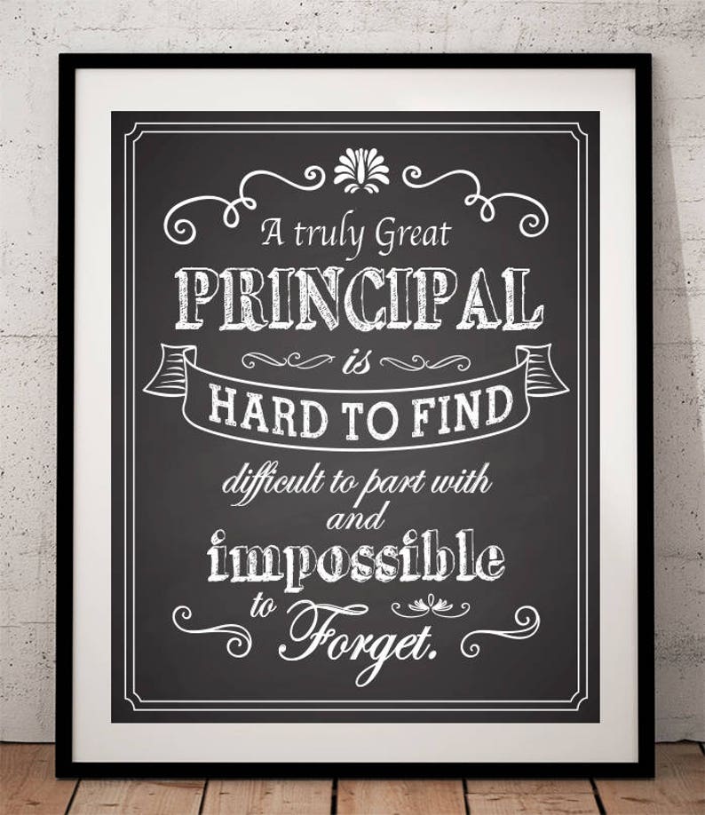 Principal Gift A Truly Great Principal Art Print Gift for Etsy UK