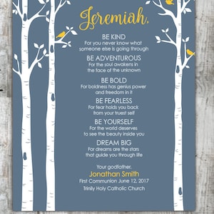 First Communion Gift - Personalized Gift for First Holy Communion -Custom Communion Keepsake Print - Can be done in other size or colors
