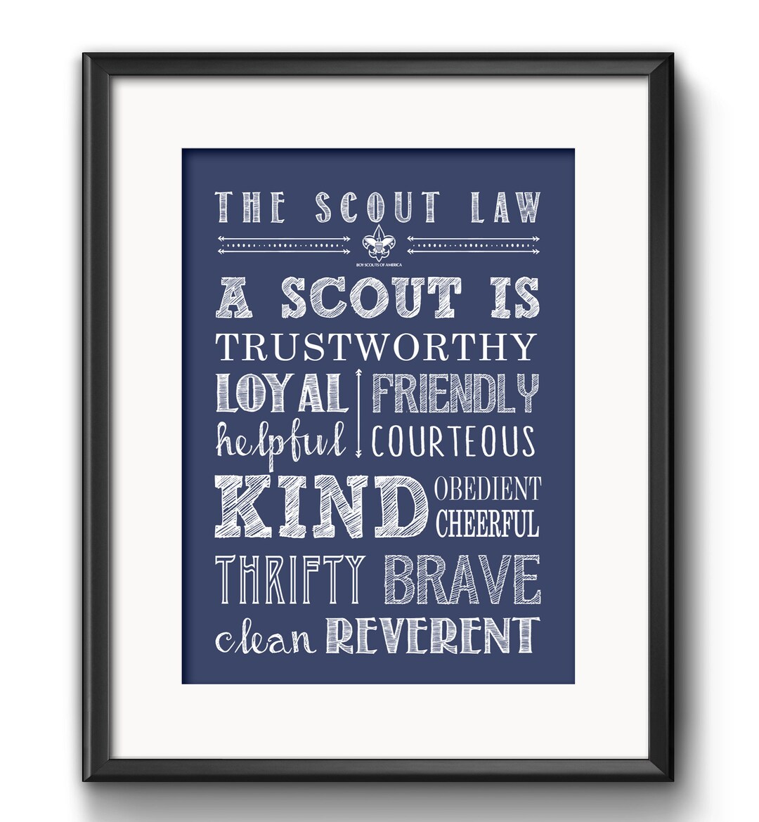 Boy Scout Law Gift Printable, Court of Honor, Boy Scout Law Banquet ...