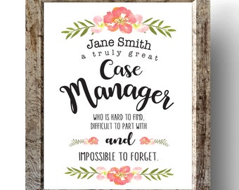 ケースマネージャーへのギフト、ソーシャルワーカーへのギフト、本当に素晴らしいケースワーカーのアートプリント、ケースワーカー/ケースマネージャーへのギフト、ソーシャルワーカーの名言