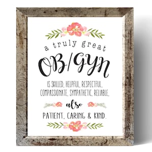 OB/GYN Gift, OB/gYN personalized print, Gift for Doctor, Doctor Sign, Gynecologist Gift  Ask a question, Instant Download
