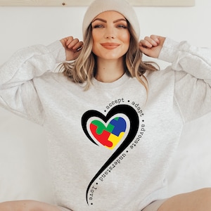 Autism Accept Understand Love, Autism Seeing the World Differently svg, Autism Quote,  Mental Health, Autism Awareness, Autism Gifts Shirt