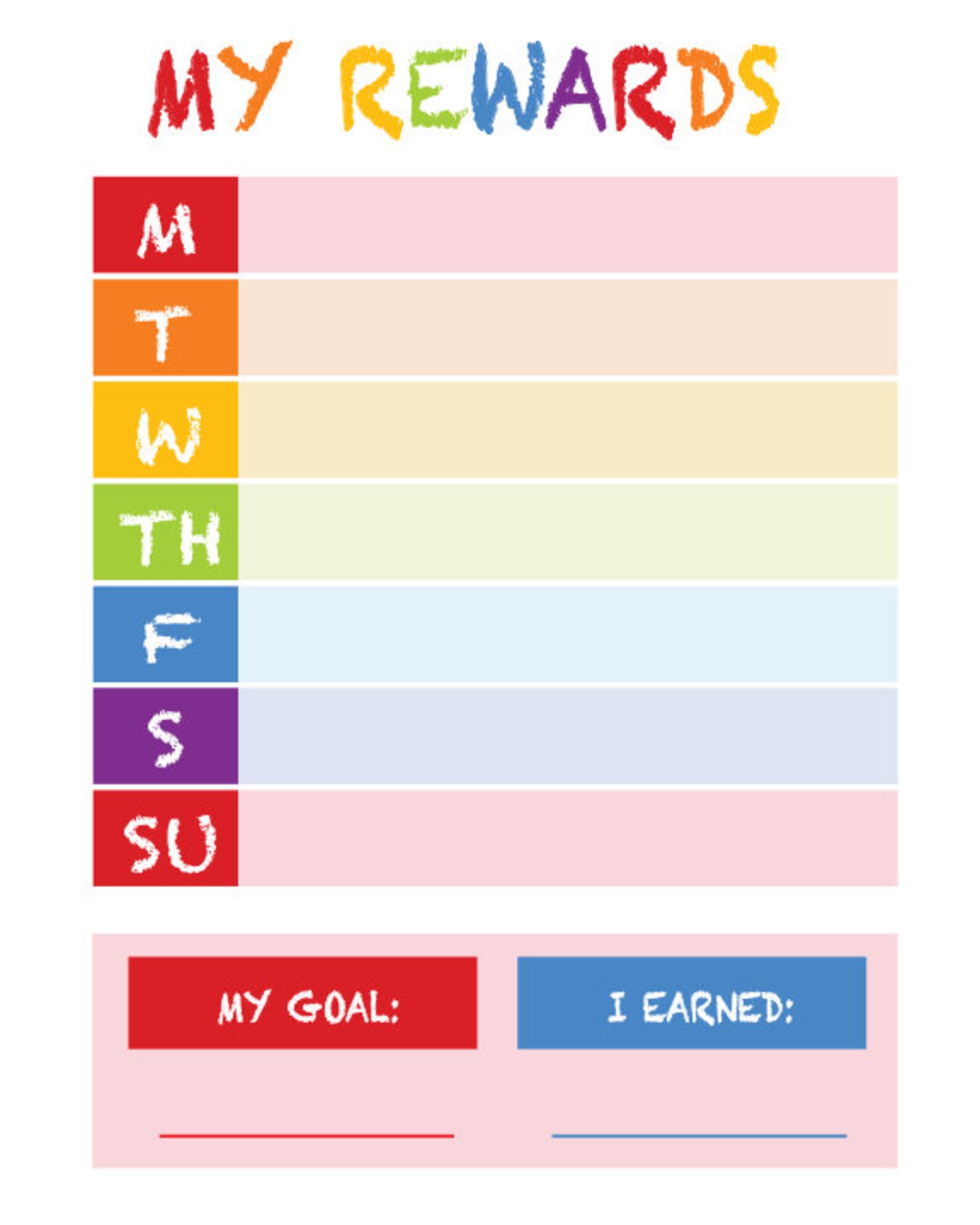 Kids Chore Chart Printable Positive Behavior Chart Star - Etsy