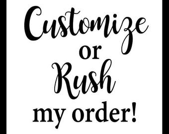 Rush or Customize a print