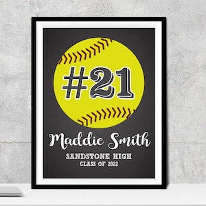 Personalized Senior Softball Gift, Softball Gifts for Team, Senior Night Gift, Softball Graduation Gift, Senior Softball Player Gift