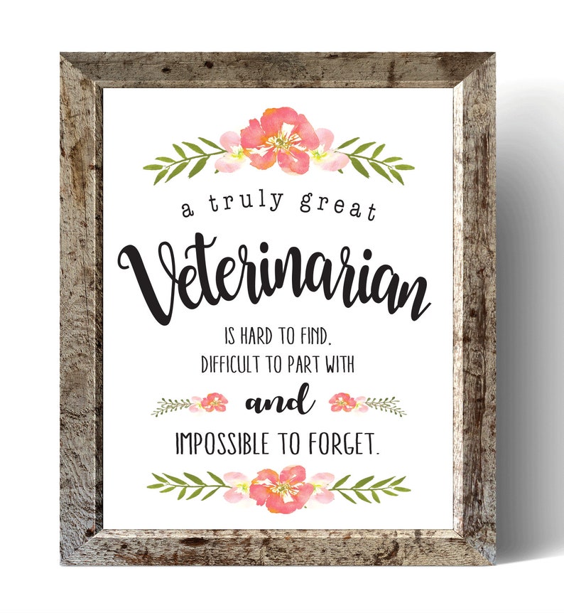 A Truly Great Veterinarian Veterinarian Gift Gift for Vet Etsy