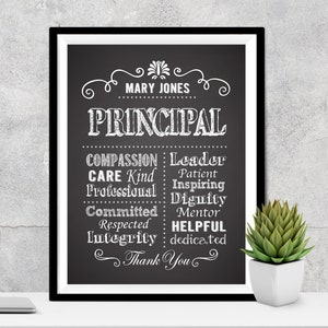 Personalized Principal Gift, A Truly Great Principal, Gift for Principal, Principal Chalkboard, Principal Christmas, End of the year gift