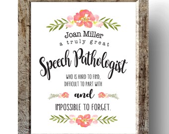 Speech pathologist Gift, Speech Therapist Gift, A truly great Speech Pathologist , SLP Christmas Gift, SP Thank You, SLP Gift Printable