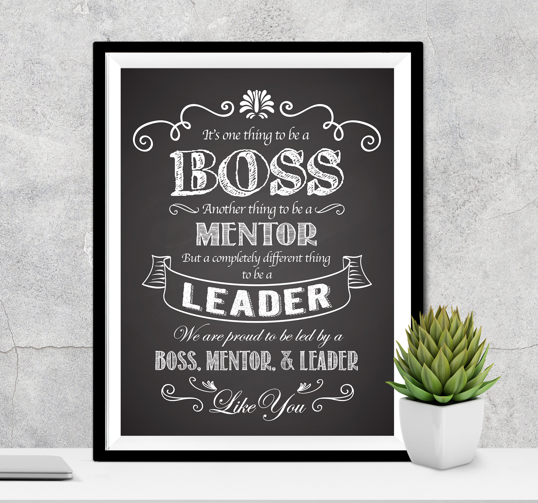 Bos Day Gift, Boss Retirement Gift, Great Boss Mentor Mentor Leader,  Present From Coworkers, Boss Printable, It is One Thing to Be a Boss - Etsy, image size:2287x2140
